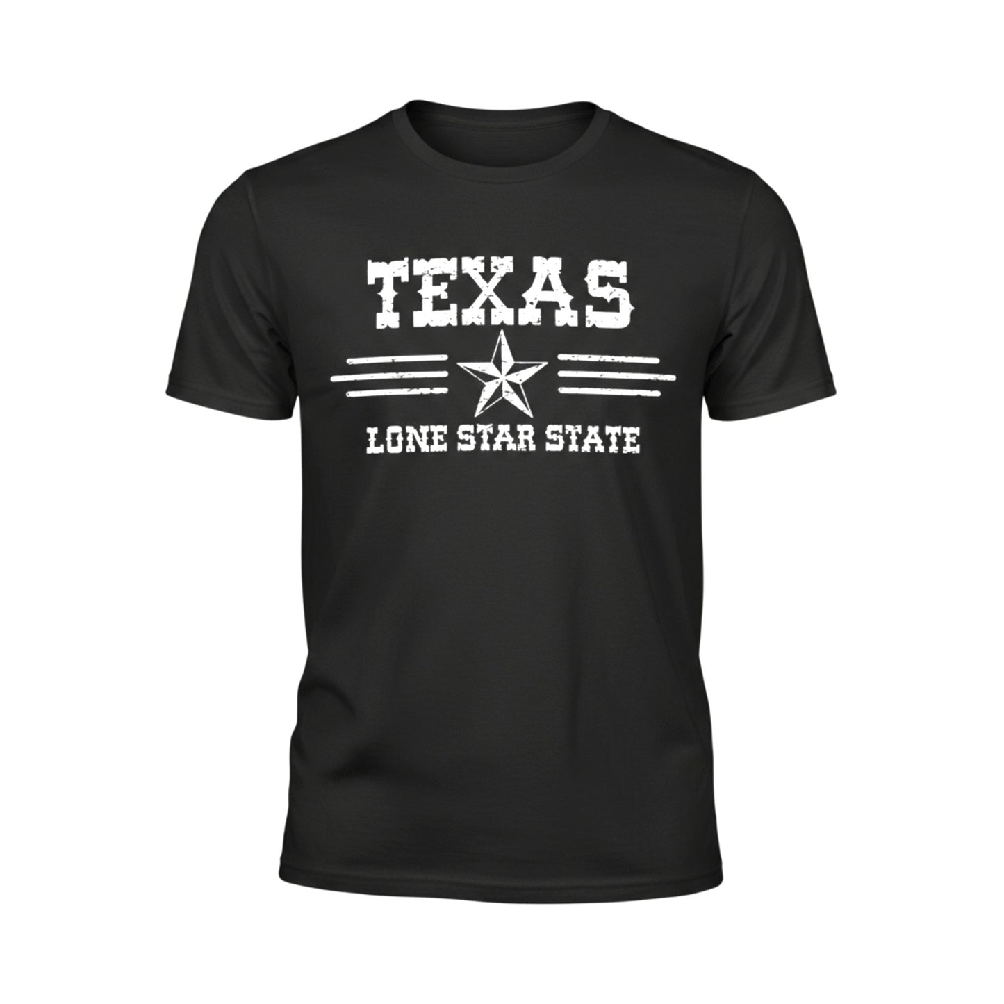 Texas 'Lone Star State' 2 T-Shirt - Black