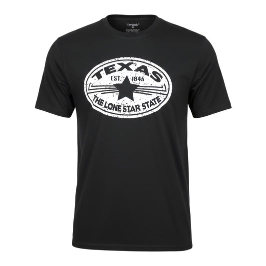 Texas 'Lone Star State' T-Shirt - Black