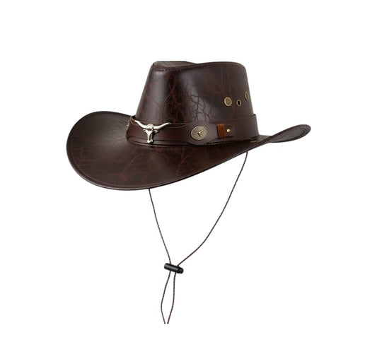 Longhorn Leather Hat-(1 DZN)