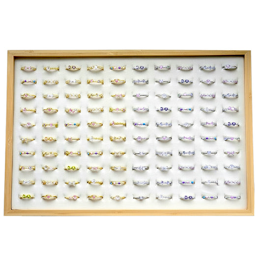 Everlasting Sparkle Ring Collection 1 -100 pcs