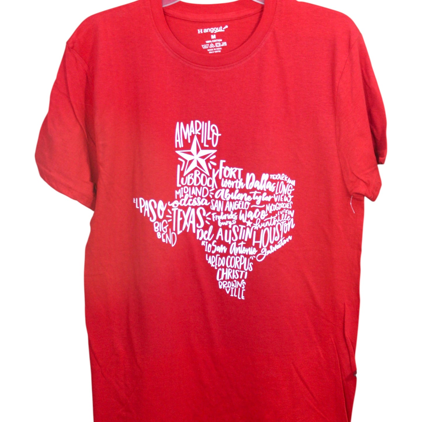 Texas Cities T-Shirt - Red
