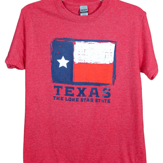 Texas Flag 'Lone Star State' T-Shirt - Red