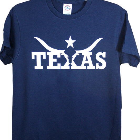 Longhorn Texas T-Shirt - Navy