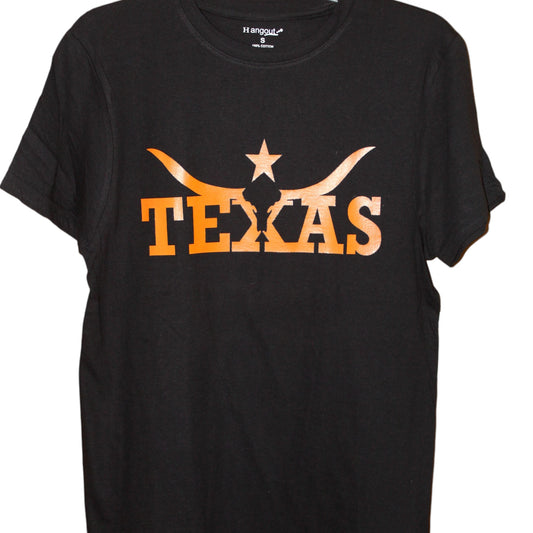 Longhorn Texas T-Shirt - Black