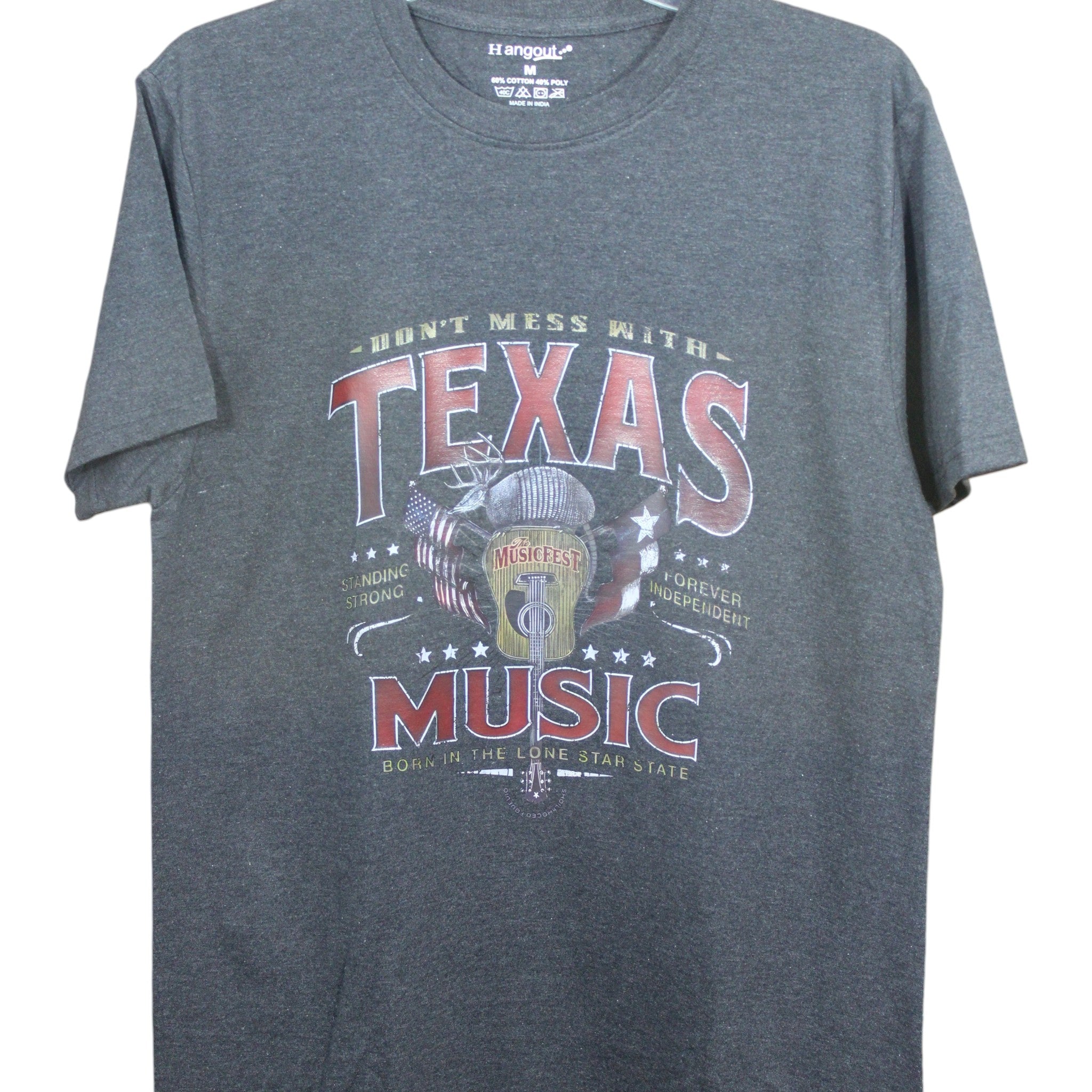 Texas Music T-Shirt - Dark Gray – Cosmosb2b