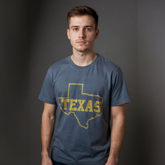Sparkly Texas T-Shirt - Black