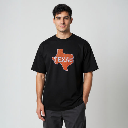 Sparkly Texas T-Shirt - Black