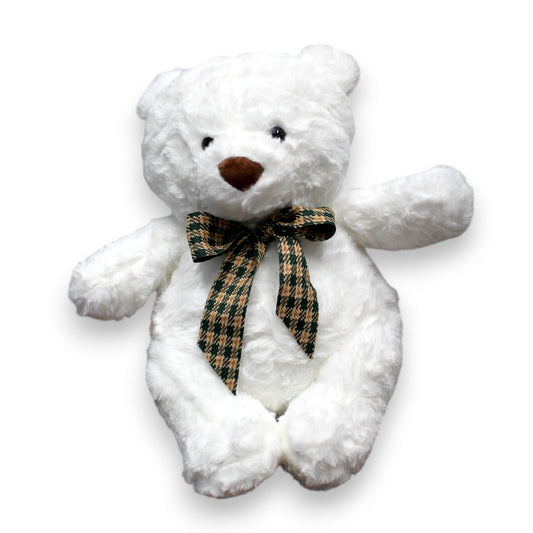 White Bear Bowtie Plush (1 Dzn)