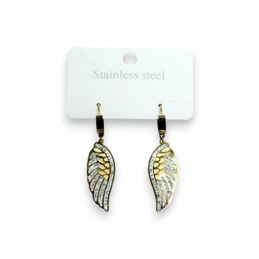 Angel Wing Earring - Gold (1 Dzn)