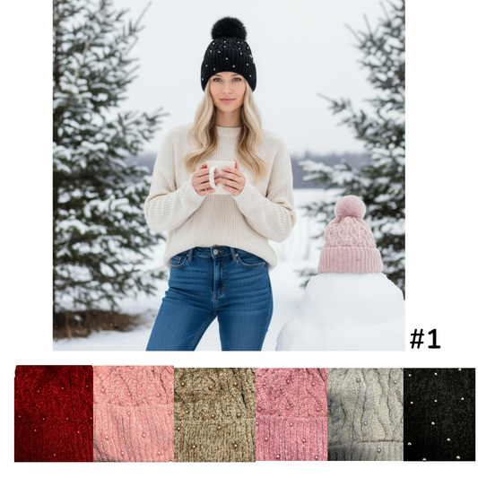 Winter Caps Design #1 - $36/dzn