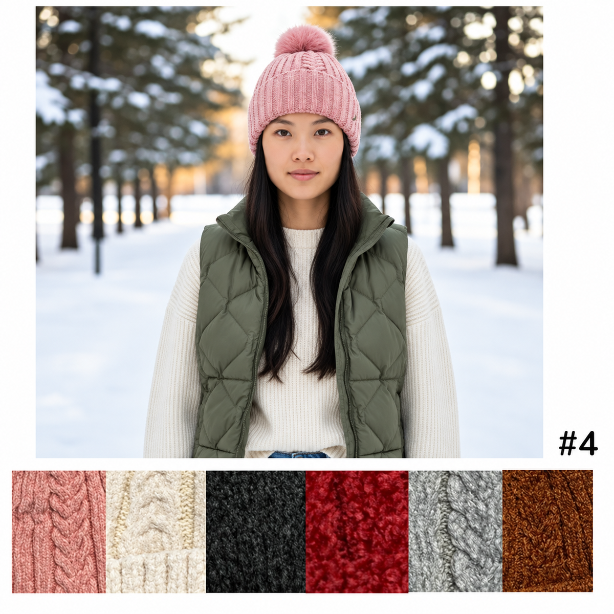 Winter Caps Design #4 - $36/dzn