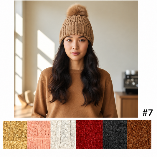 Winter Caps Design #7- $36/dzn